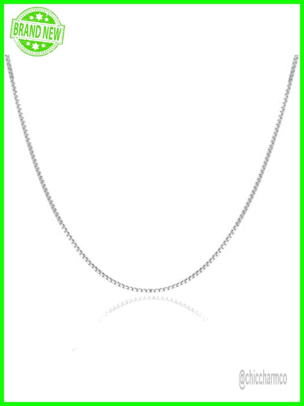 14k Solid Gold Box Chain Necklace Lobster Clasp Dainty Layering Chain